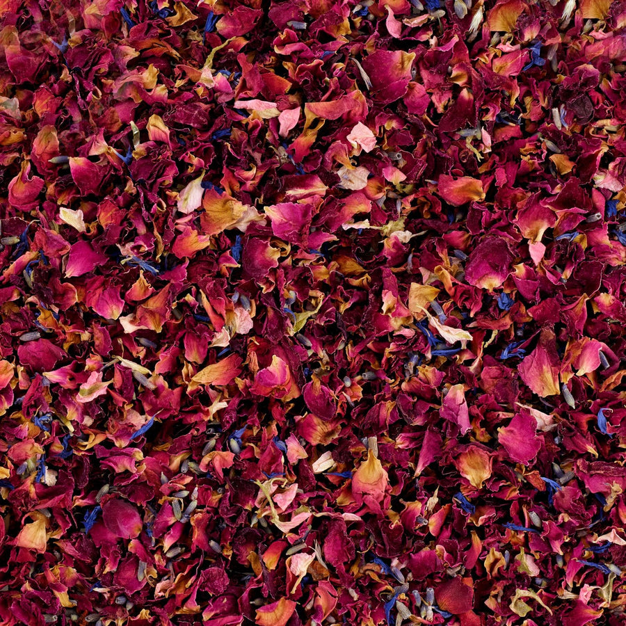 Natural Biodegradable Wedding Confetti | Dried Flowers - Rose Petals, Dried Lavender & Cornflower Petals | Eco-Friendly & 100% Biodegradable