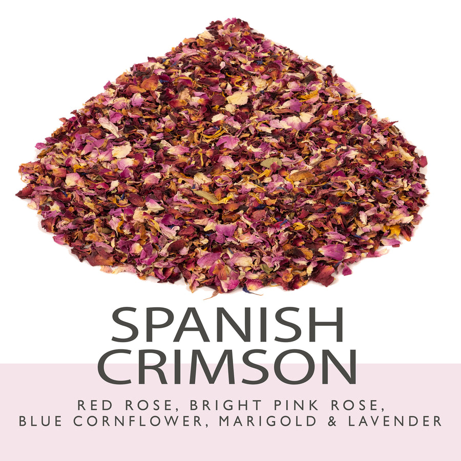 Natural Biodegradable Wedding Confetti | Dried Flowers - Rose Petals, Dried Lavender & Cornflower Petals | Eco-Friendly & 100% Biodegradable