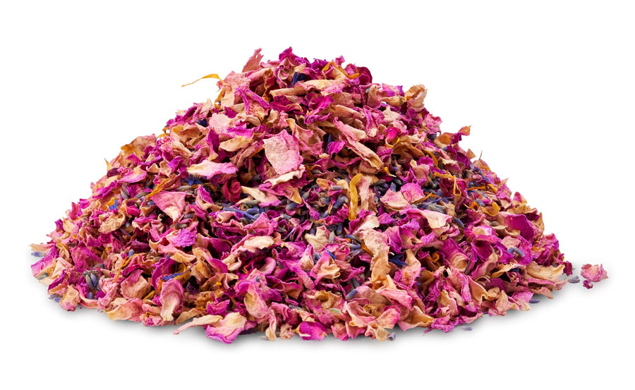 Natural Biodegradable Wedding Confetti | Dried Flowers - Rose Petals, Dried Lavender & Cornflower Petals | Eco-Friendly & 100% Biodegradable