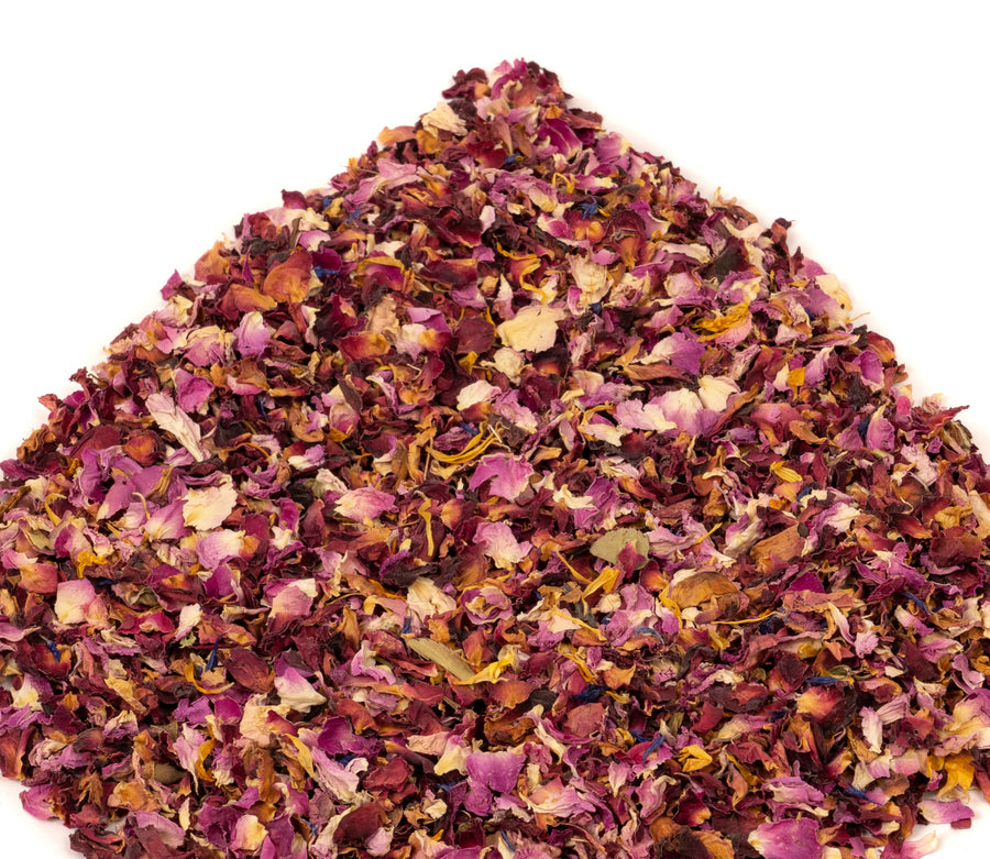 Natural Biodegradable Wedding Confetti | Dried Flowers - Rose Petals, Dried Lavender & Cornflower Petals | Eco-Friendly & 100% Biodegradable